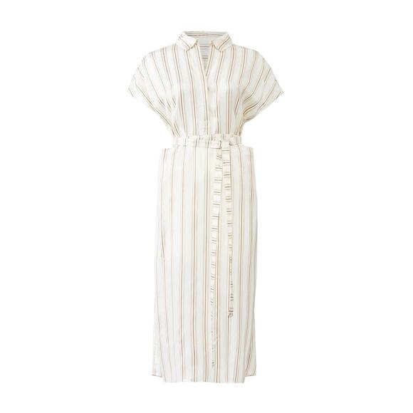 $895 Co Spring-Summer 2019 Neutral/Ivory Shirt Dress Missing Belt See Pictures - Picture 12 of 12